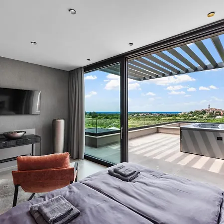 Visignano With Sea & Old Town Views By Adriaticluxuryvillas